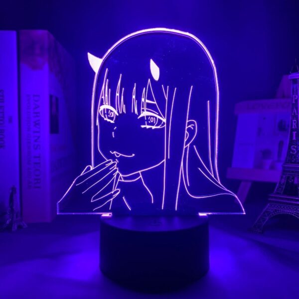 lampka neon na biurko anime
